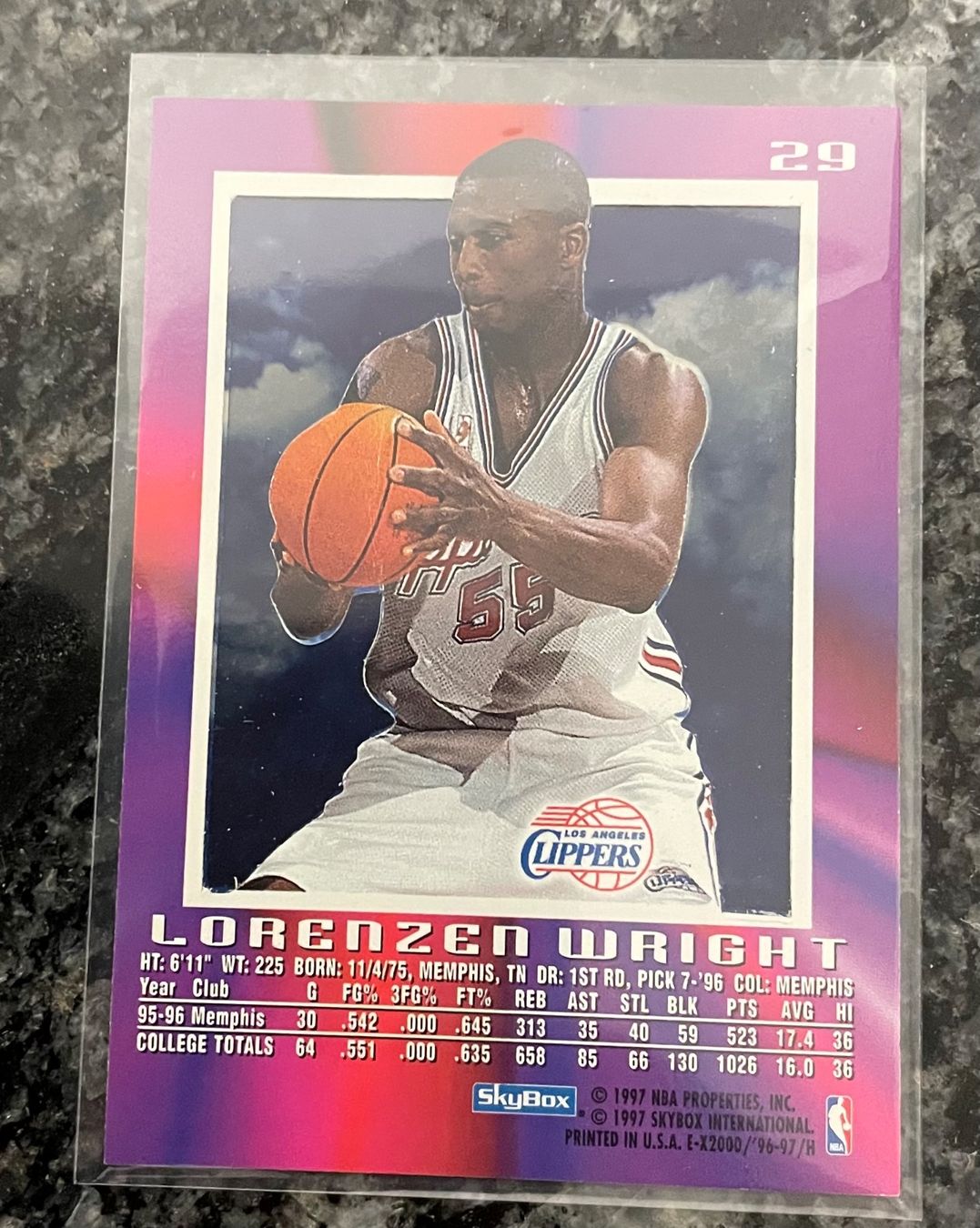 Nba Carte collezionabili: NBA Lorenzen Wright Skybox Ex2000 96/97 Card – Nuovo (secondo la descrizione) da Muttenz venduto da joba23 1