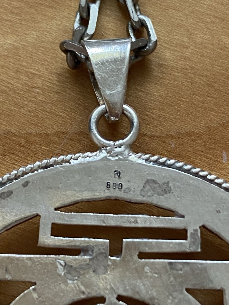 Anhänger: Schmuckanhänger mit Halskette 800 Silber – Gebraucht aus Birr von Vintage-Liebhaber 2