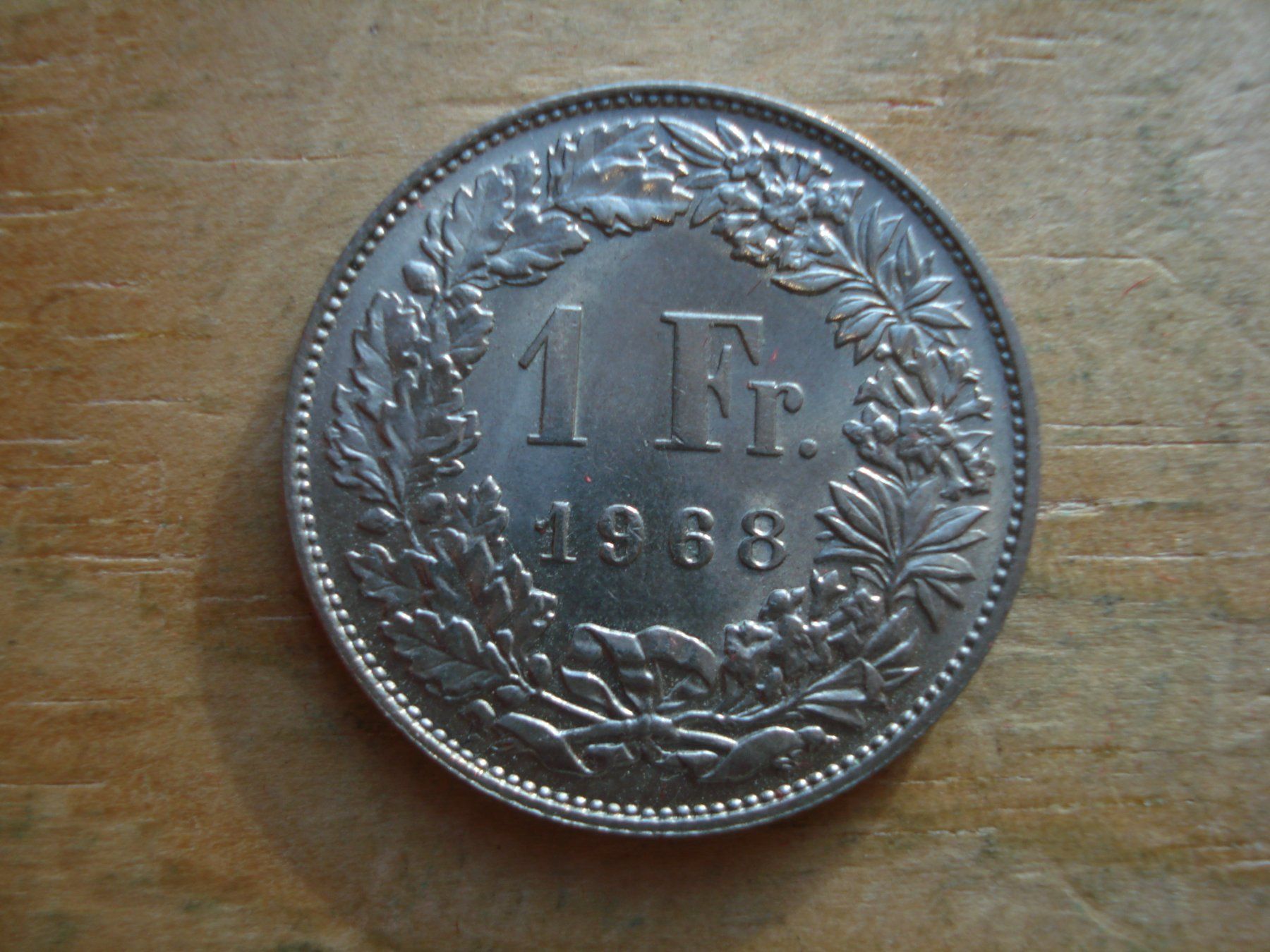 Tutti le monete: (S) 1 Franken 1968 STGL – Usato da Erlach venduto da Net-Coins