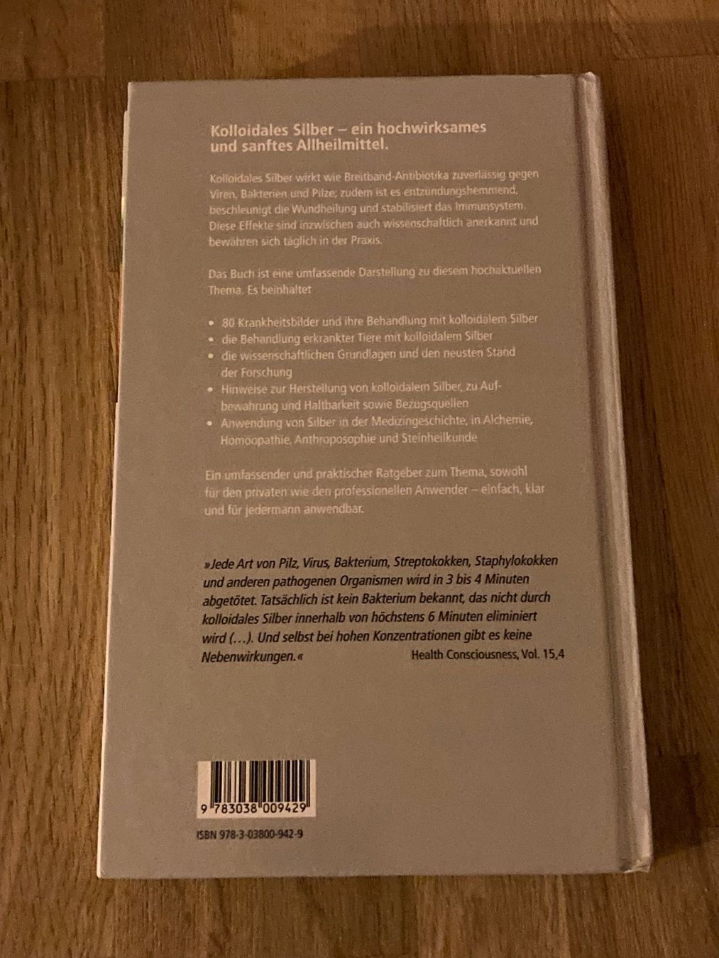 Libri: Buch / Kolloidales Silber - at VERLAG – Usato da Baar venduto da sonnenschein076 1