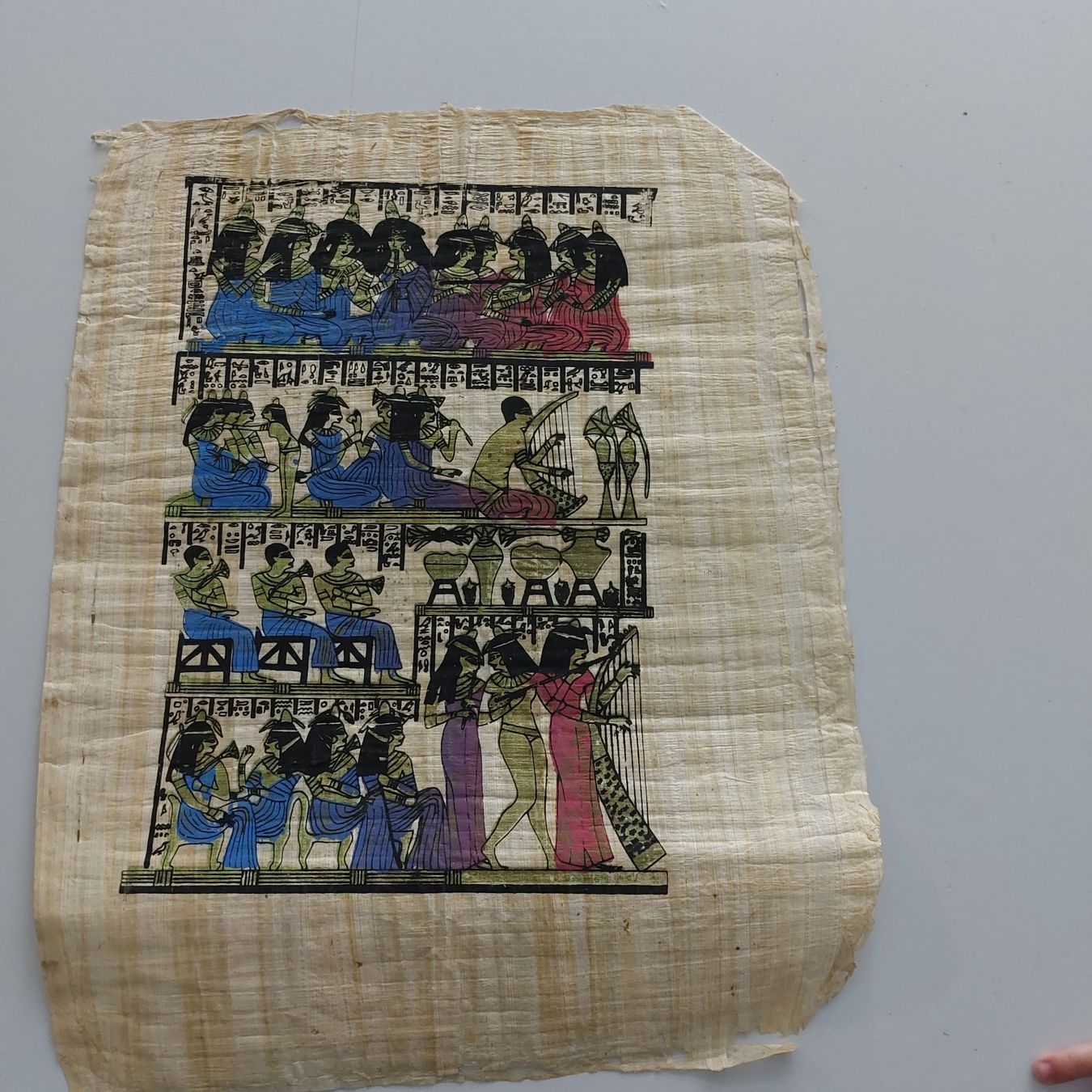 Dipinti: Papyrus - Scènes égyptiennes uniques – Usato da Oberburg venduto da Ines2019