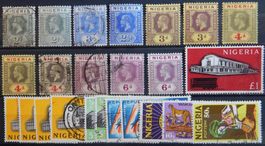 Nigeria British Lot mit alten Werten I