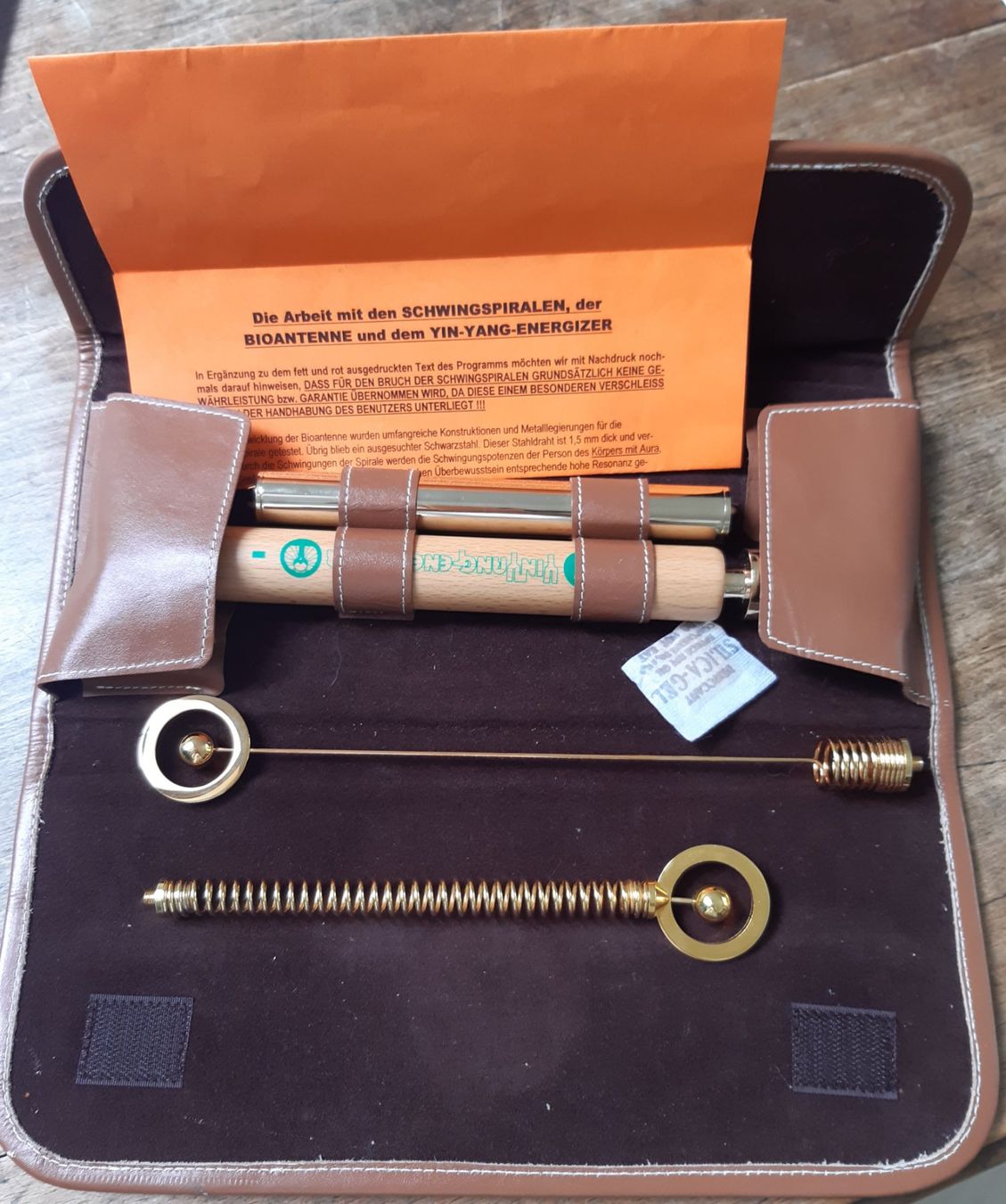 Radiocomunicazione: Ying Yang Energizer Bioantennen-Set vergoldet – Nuovo (secondo la descrizione) da Chexbres venduto da Lunaromance