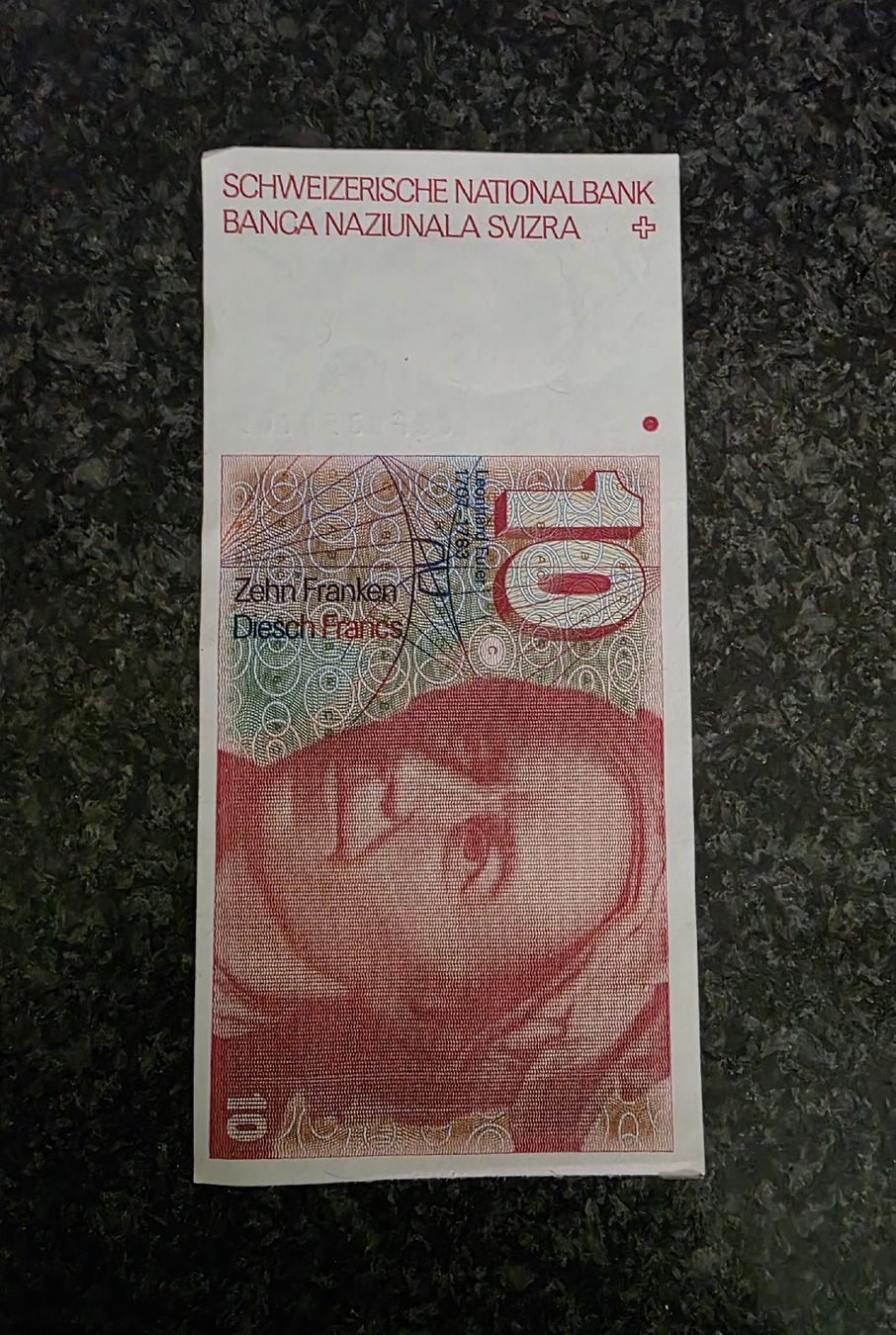 Banconote: 10-Schweizer-Franken-Banknote aus der sechsten Serie – Nuovo (secondo la descrizione) da Münchenbuchsee venduto da Janst
