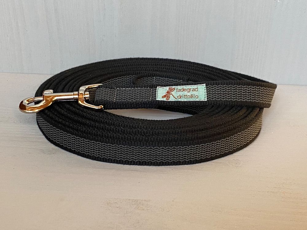 Tailpetz Hundeleine Größe M – Schwarz, 2 Cm Breit, 140 Cm Lang, Passend Zum Tailpetz Geschirr
