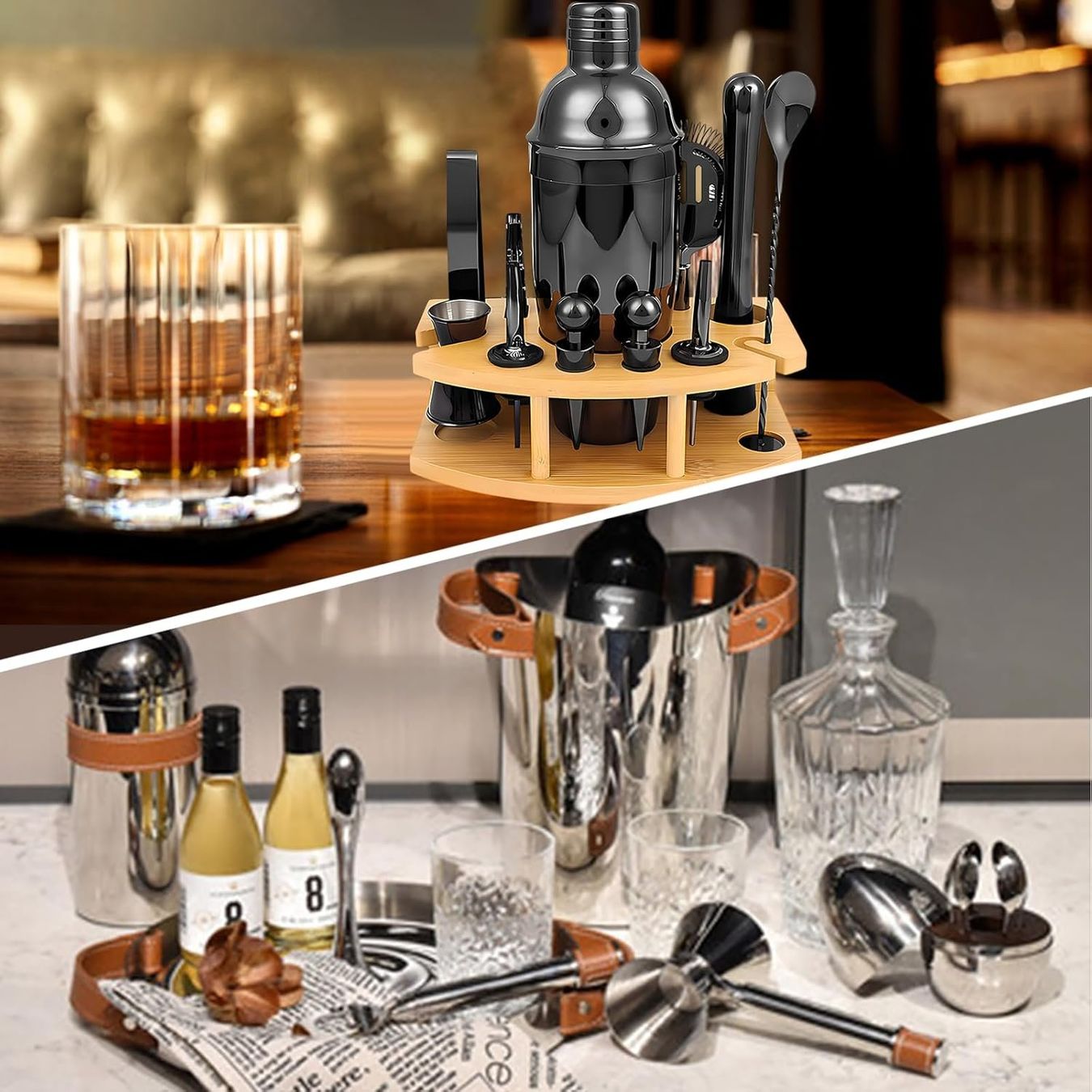 Set di piatti: Cocktail Shaker Set Barkeeper Kit mit Ständer cocktailgläser – Nuovo (secondo la descrizione) da Thun venduto da keller001 4