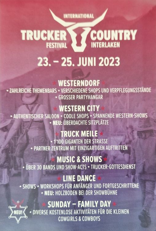 1 Ticket für Country Festival Interlaken Kaufen auf Ricardo