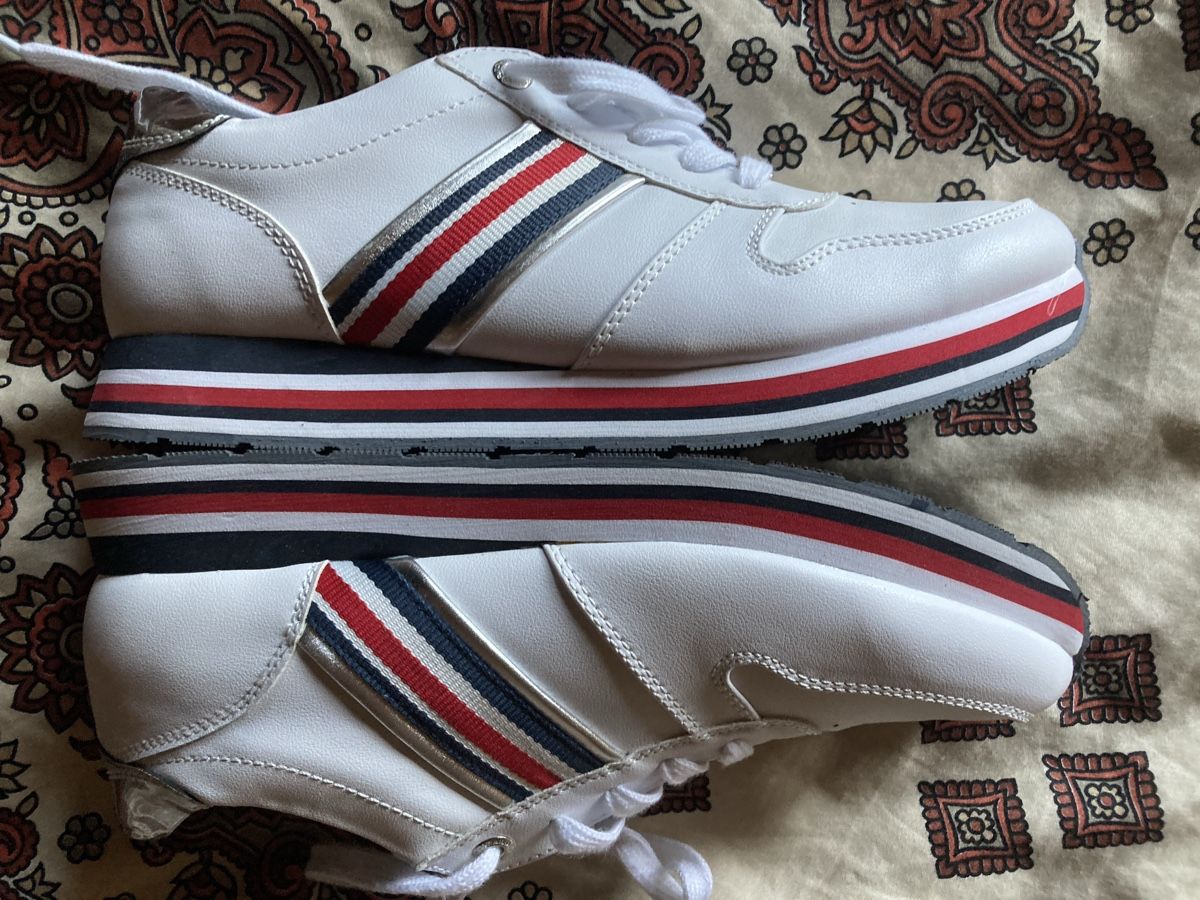 Tom Tailor Scarpe da donna: Turnschuhe Tom Tailor Denim weiss Grösse 40 – Nuovo (secondo la descrizione) da Mülenen venduto da Rapunzel99 3