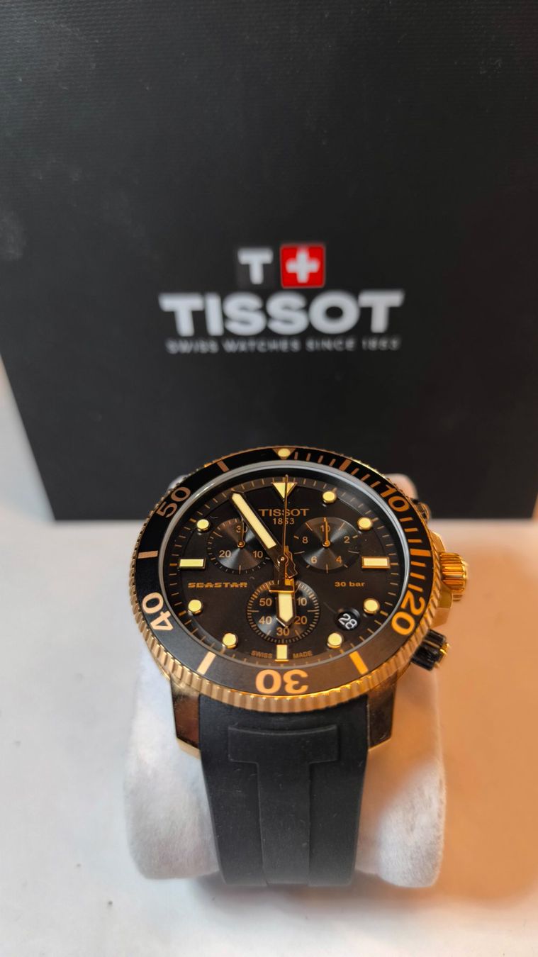 Tissot Orologi: TISSOT Seastar Chrono black – Nuovo (secondo la descrizione) da Oberentfelden venduto da Nickfried