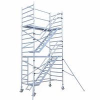 Treppenturm Alu Gerüst Rollgerüst 1.35x2.50x6.2m NEU!!