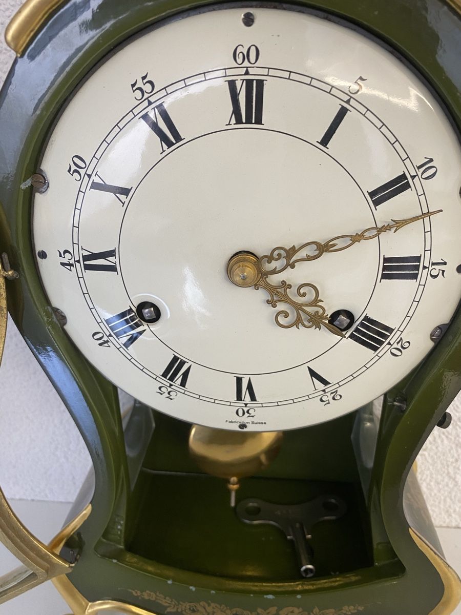 Orologi da terra & Orologi da parete: Wunderschöne Pendule aus Yverdon – Usato da Adetswil venduto da rof01 1