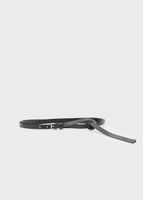 Ceinture en cuir fine Mango noire t. M neuve