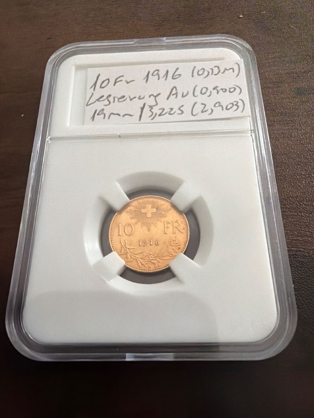 Tutti le monete: 10 Fr Vreneli 1916 (RAR) – Usato da Basel venduto da Muchachoo 2