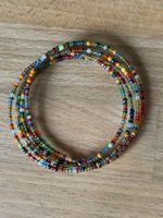 Mehrreihige Perlenarmband bunt mehrfarbig guter Zustand