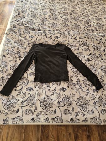 Langarmshirt schwarz Rundhalsausschnitt guter Zustand