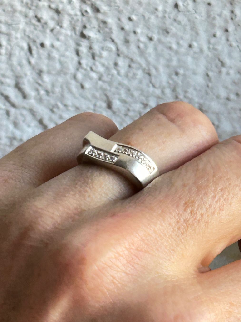 Anelli: Silber Ring mit Zirkonia Stein, Grösse 54 – Usato da Dittingen venduto da Bijoubelle 2