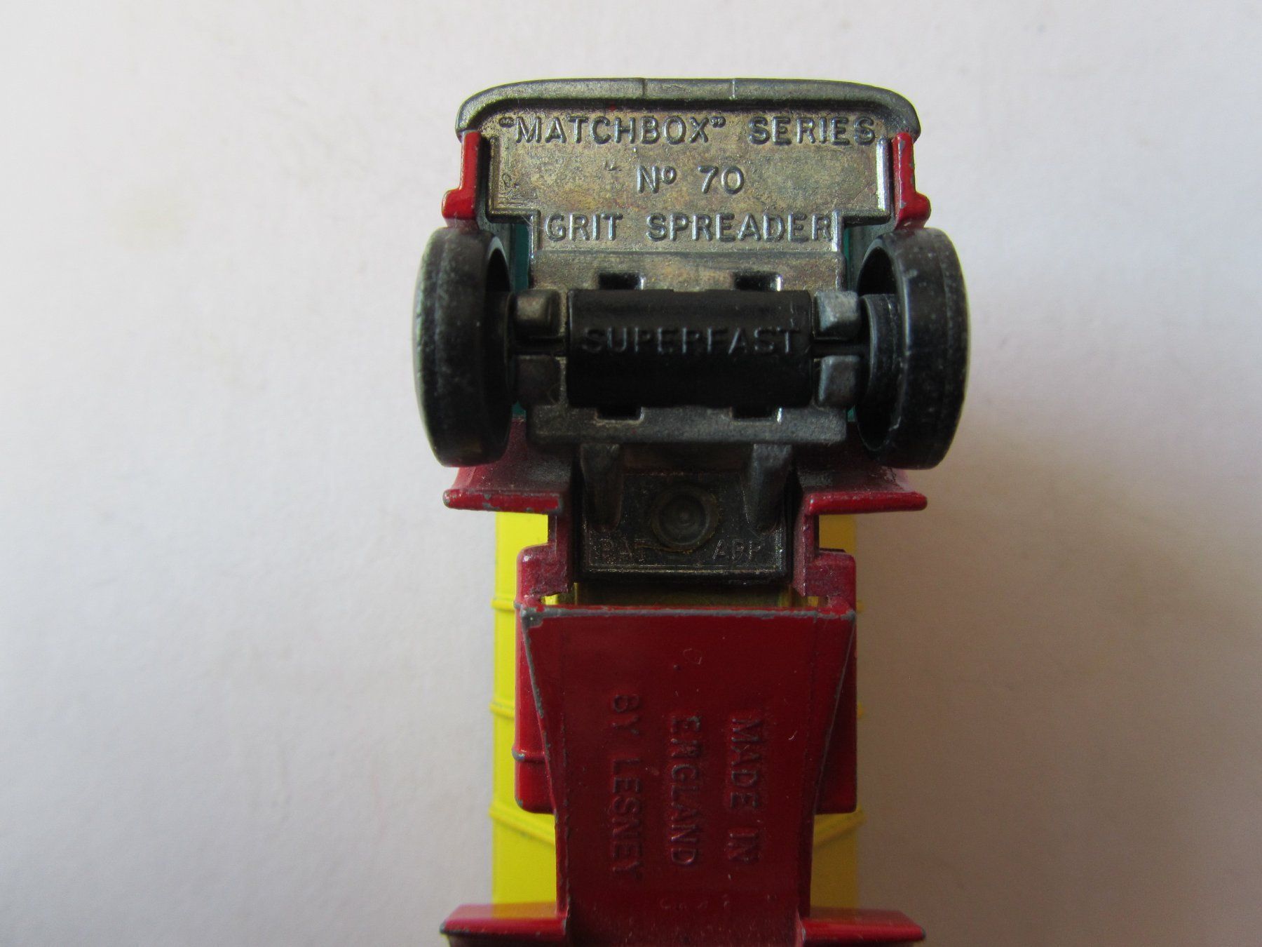 Matchbox Modellini d'auto: Grit Spreader, Matchbox Superfast, Nr. 70 A – Usato da Weiningen ZH venduto da dietsch57 6