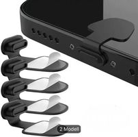 5x Staubschutz Ladeanschluss Iphone Samsung USB-C Silikon