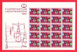 1961 EUROPABOGEN LIECHTENSTEIN   20x 50Rp.Fr.  Postfrisch **