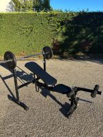 KETTLER Primus – Banc de musculation + Barre & 40 kg poids