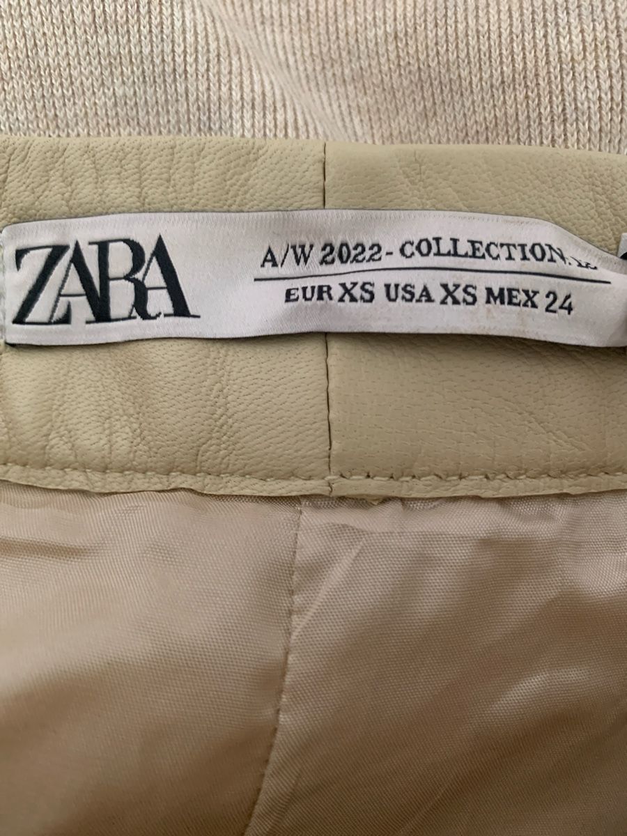 Zara Röcke: ZARA Rock beige Grösse XS echtes Leder – Neu (gemäss Beschreibung) aus Greifensee von GMS_CH 2