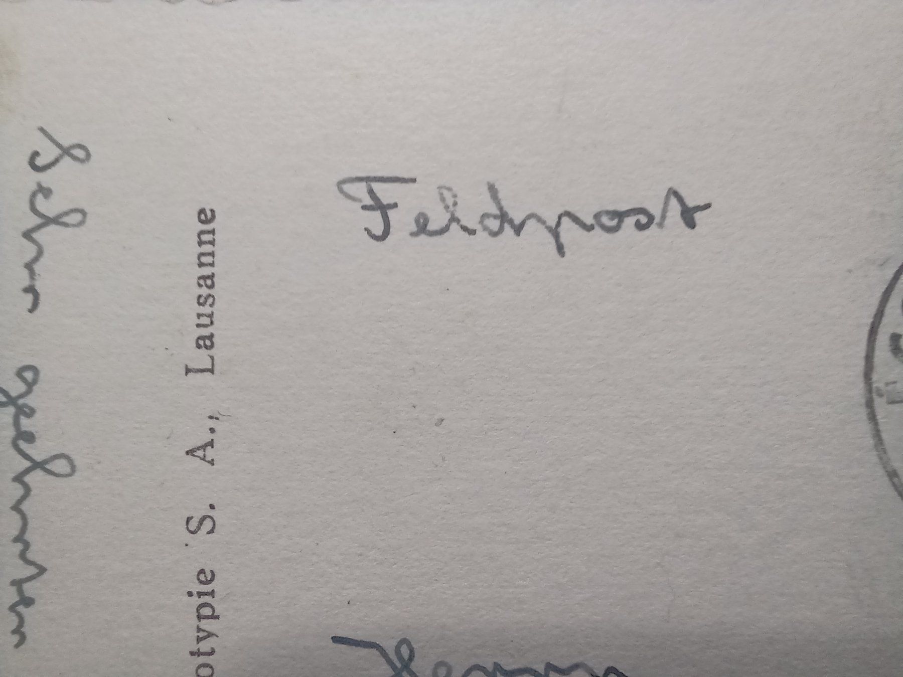 Cartoline postali: Ferpècle VS mit Matterhorn, Feldpost 1943 – Usato da Aarau Rohr venduto da mgvw 4