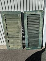 Alte Fensterlladen, Shutter, Holzlamellen, Vintage, Shabb...
