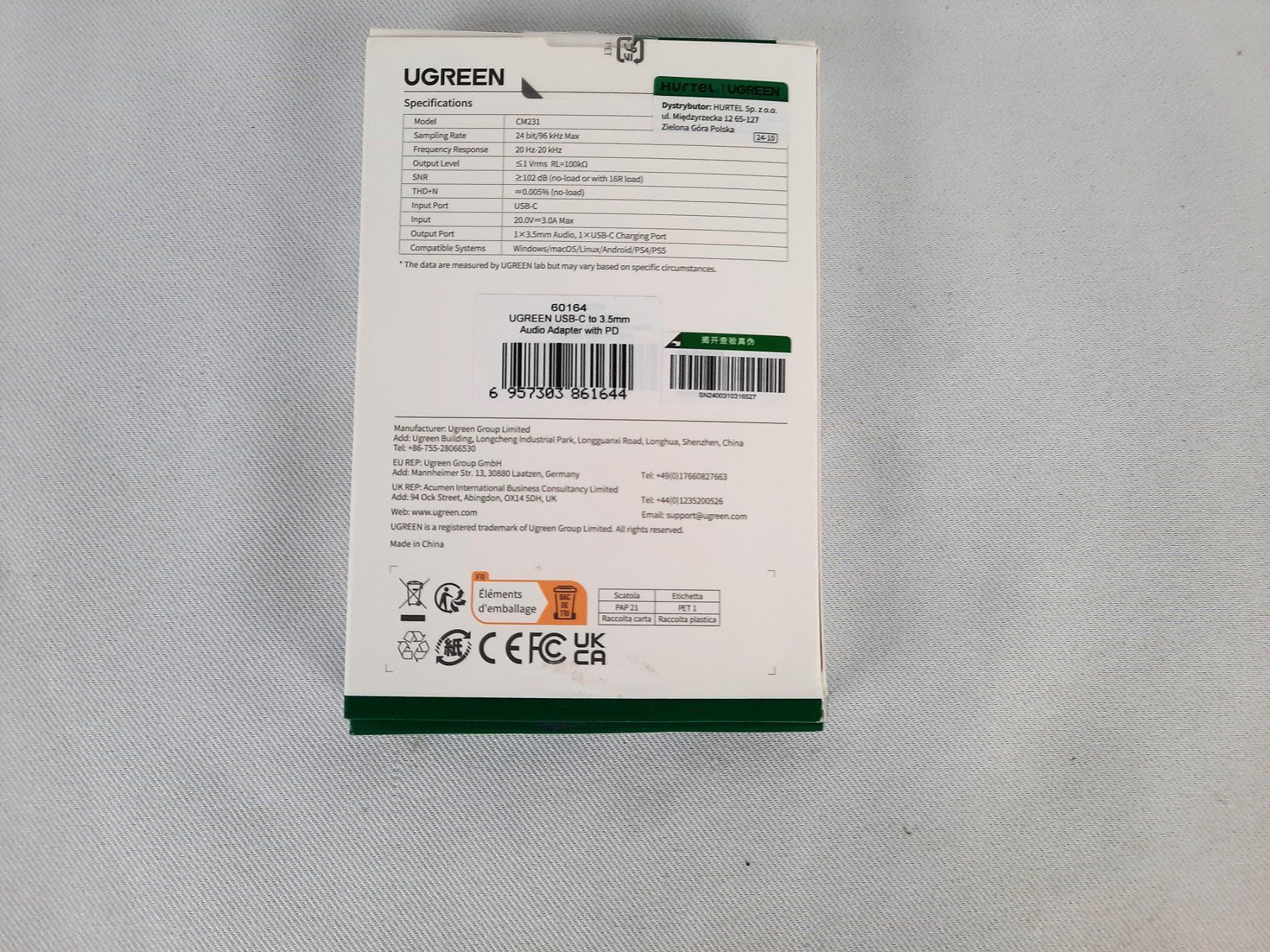 Ugreen Unità & Adattatore: UGREEN Kopfhörer Adapter USB-C, 3.5mm Klinke – Nuovo (secondo la descrizione) da Beinwil am See venduto da Restwert_Beinwil 2