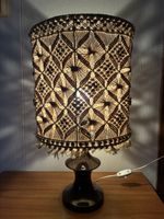 Makramee Tischlampe 70er Jahre Tischlampe