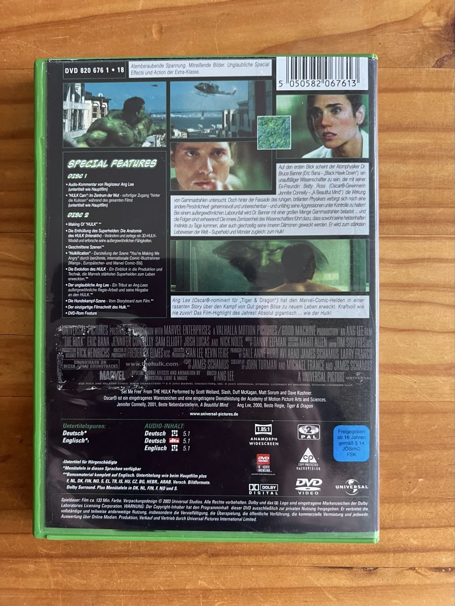 Tutti i DVDs: Hulk, 2Disc Special Edition mit Eric Bana DVD – Nuovo (secondo la descrizione) da Kallnach venduto da sta_sy57 1