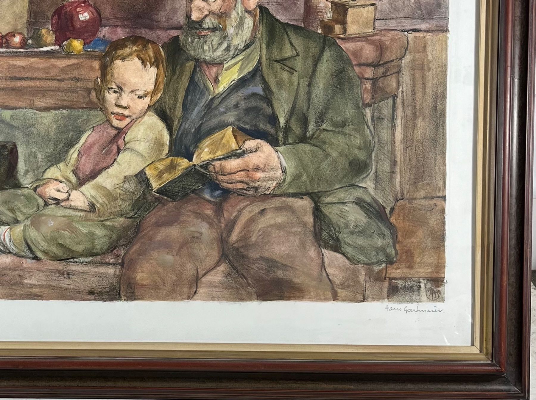 Grafica & Litografie: HANS GARTMEIER LITHOGRAPHIE SIGNIERT NUMMERIERT MIT RAHMEN – Usato da Gersau venduto da kunst-online 3
