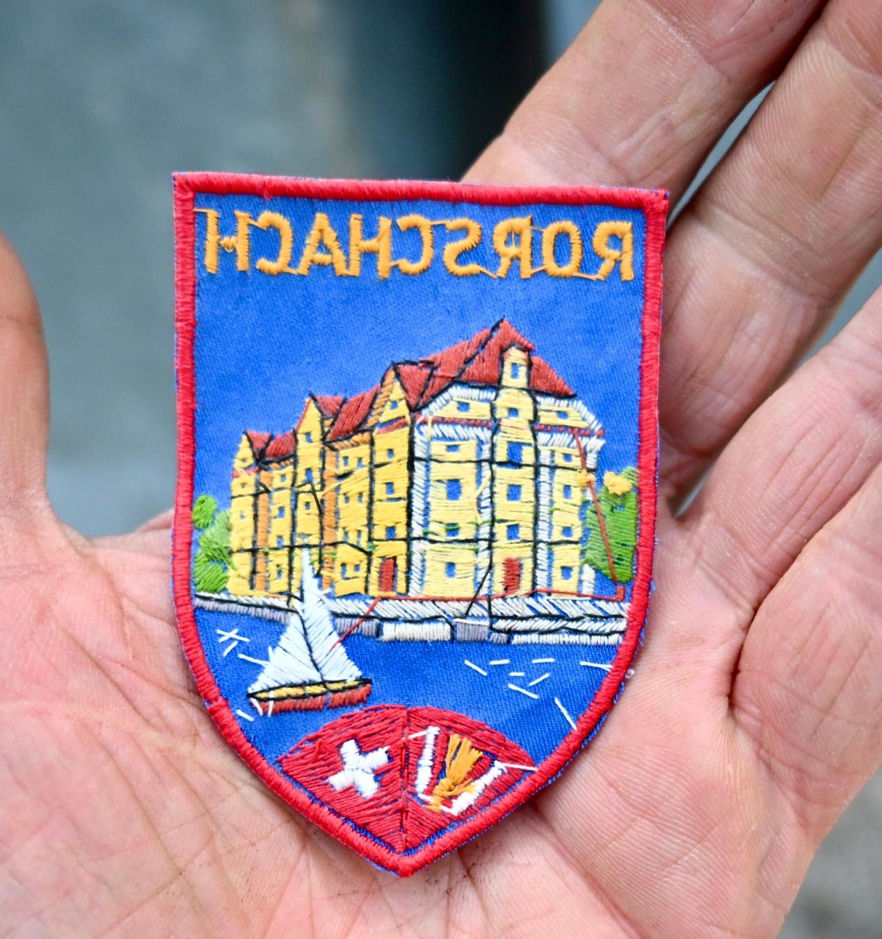 Swiss Plaketten & Abzeichen: VINTAGE Badge AUFNÄHER Rorschach – Gebraucht aus Pfaffhausen von mono_rec 3