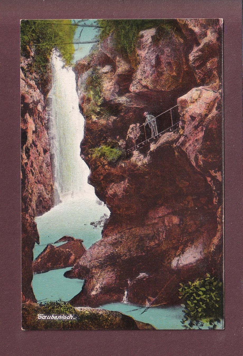 Ansichtskarten: Biel - TAUBENLOCH - Mann – Gebraucht aus Pully von nicecards