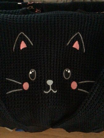 süsser schwarzer Strick Pulli Gr.M