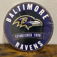 🏈 NFL Baltimore Ravens Schild (Ø30cm) Lizenziert & OVP)