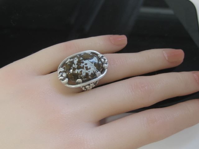 Ringe: Antik Ring Silber 835 Achat Gr. 52 / 8.56 g – Gebraucht aus Ermatingen von Decovin 4