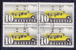 1937  Viererblock SBK Nr.210x  gestempelt + 1943 Einzelmarke