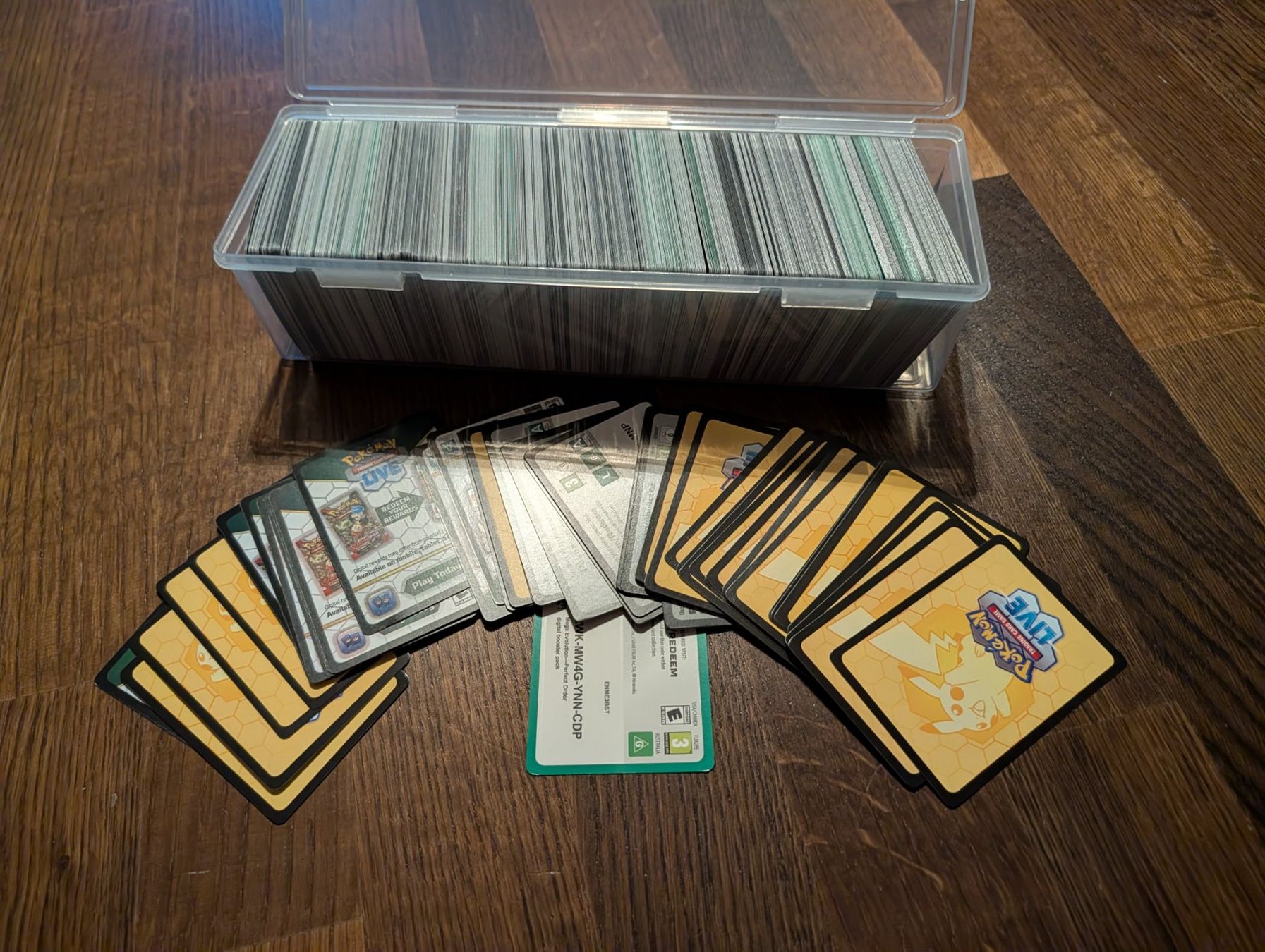 Pokémon Giocattoli: Pokémon TCG Live – Bulk ca. 800 Unused Digital Code Cards – Nuovo (secondo la descrizione) da Glattpark(Opfikon) venduto da fnhabach 3