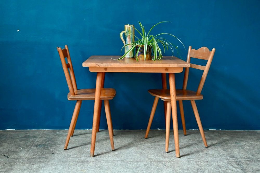 Table Bistrot Carrée Pliable Drumm - Hauteur Réglable 70/110cm