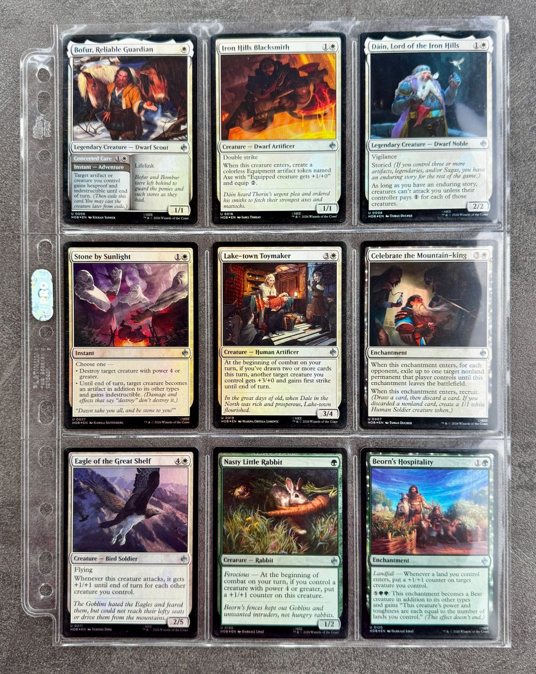 Magic The Gathering Sammelbilder & Trading cards: The Hobbit Foil Uncommons 40stk. – Neu (gemäss Beschreibung) aus Rechthalten von hosme_be