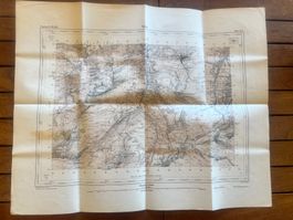 Carte ancienne Valserthal K.GR 1933/1874, collector rare