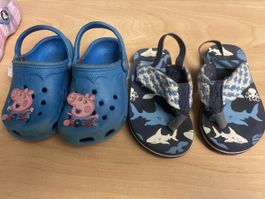 2 Paar Sommer Kinderschuhe, Badeschuhe, Grösse 24/25