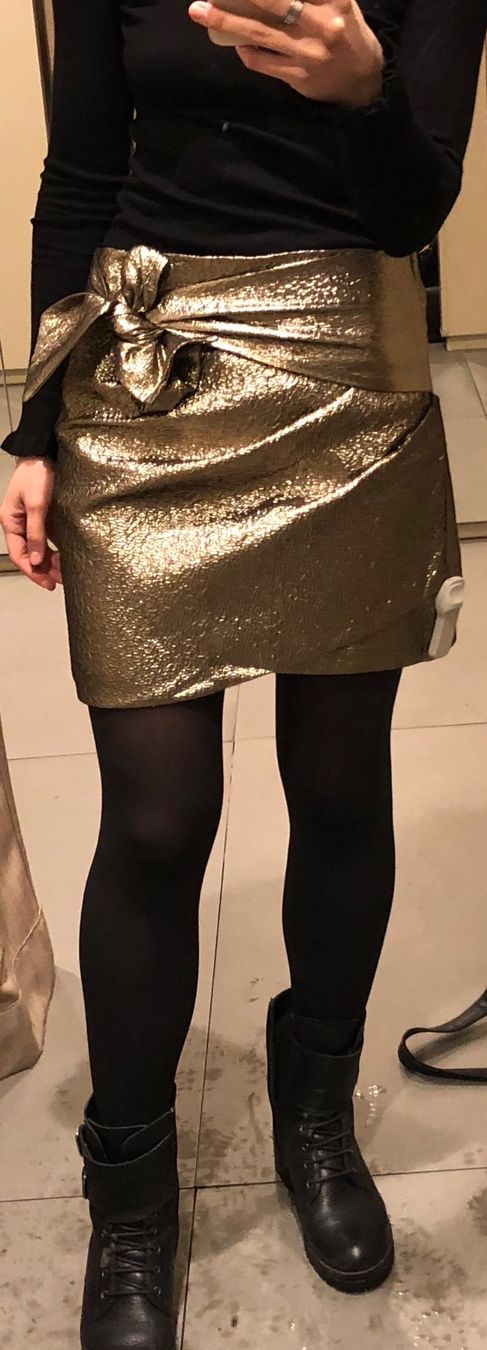 Mango Gonne: Mango golden/bronze miniskirt, M – Usato da Zürich venduto da kuz_mnn9 5
