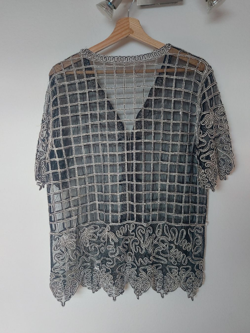 Top: Top vintage transparent - Taille L – Usato da Lausanne venduto da Super-cerise 5
