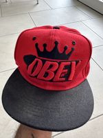 OBEY Snapback Cap Rot-Schwarz – Original Vintage – Streetwea