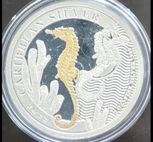 Barbados 1oz Silber gilded Dollar Münze 2022