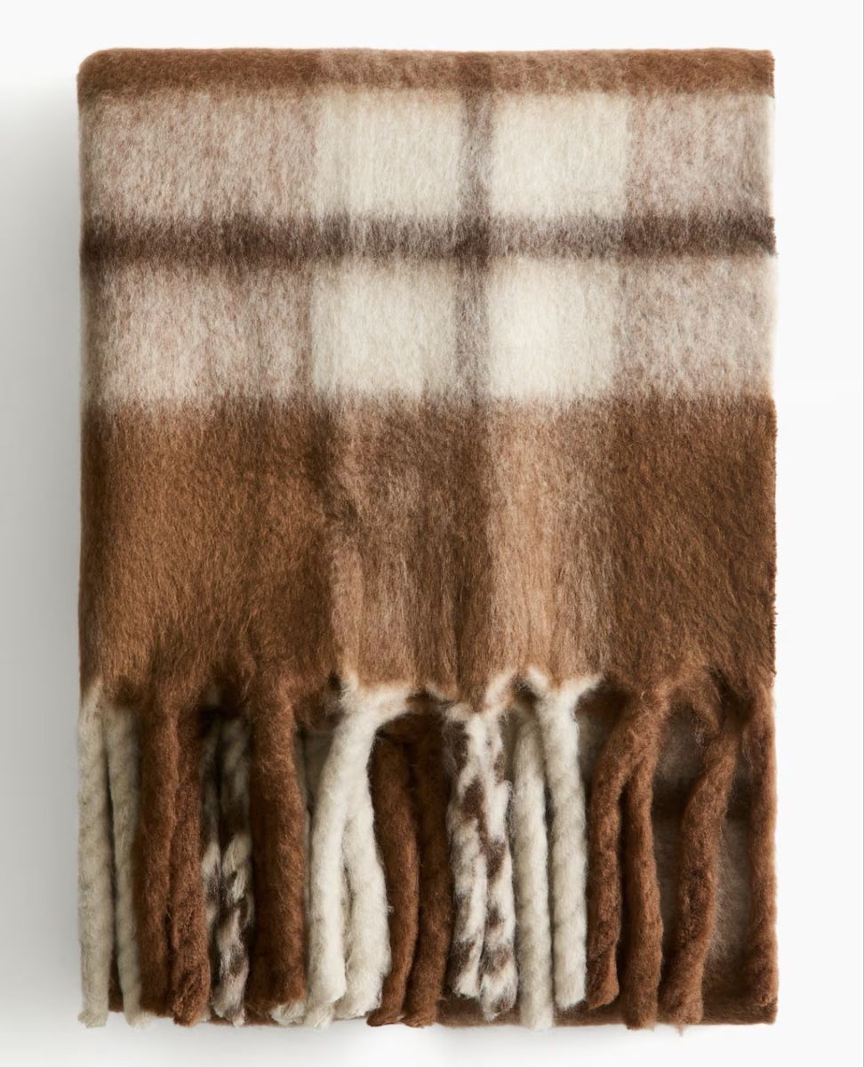 Coperte: GEMUSTERTES PLAID AUS WOLLMIX – Usato da Zürich venduto da Kluxus