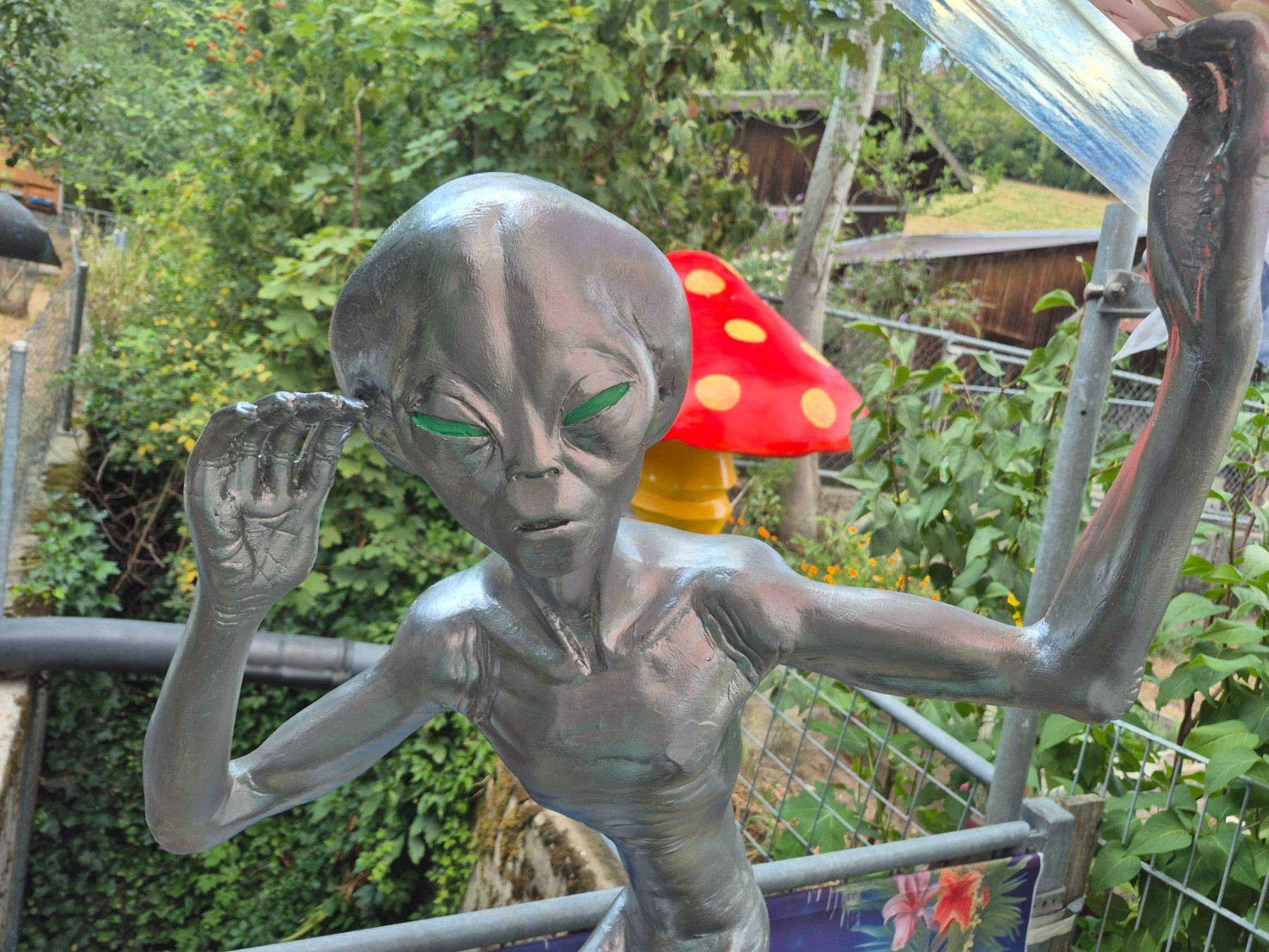 Statuette: Antike Alien Figur 1950 - 1960  Höhe 125 cm – Usato da Schafhausen im Emmental venduto da Herzrose 1