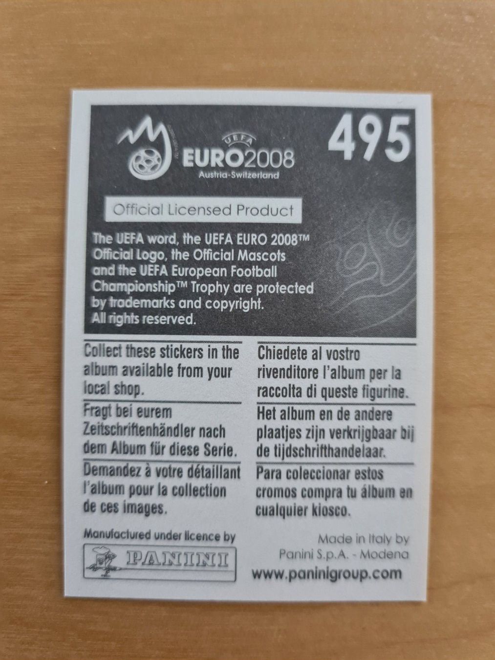 Panini Carte collezionabili: Panini UEFA EURO 2008 Nr. 495 Andreas Ivanschitz – Usato da Oberwil BL venduto da Spieltopia 1
