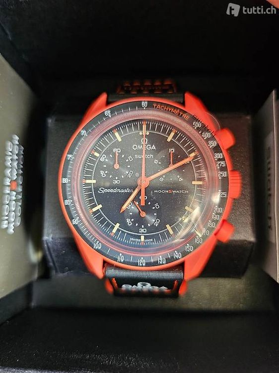 Swatch Orologi: Omega X Swatch MoonSwatch EARTH - LAVA NEW – Nuovo e nell'imballaggio originale da Sonceboz-Sombeval venduto da michael.l 1